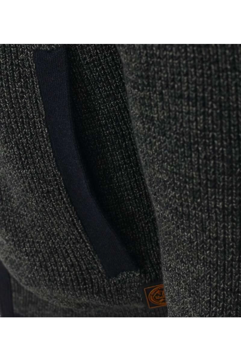 Casa Moda Casual Fit Herren Strickjacke Zip Dunkelgrün 2 Casa Moda Casual Fit Herren Strickjacke Zip Dunkelgrün – Bild 2