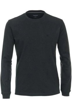 Casa Moda Longsleeve Rundhals Dunkelgrün