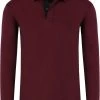 Casa Moda   Casual Fit Longsleeve Poloshirt Rot, Einfarbig