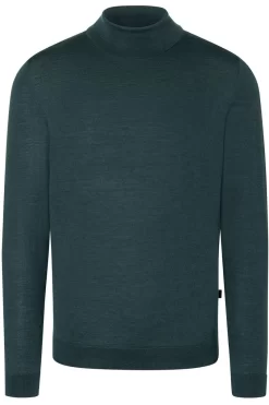 MAERZ Modern Fit Herren Rollkragenpullover Grün