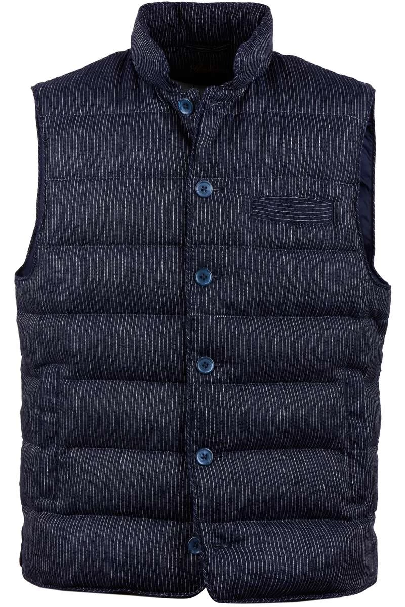 Stenströms Fitted Body Weste Knopfleiste Navy 1 Stenströms Fitted Body Weste Knopfleiste Navy