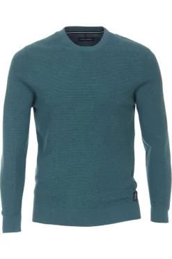 Casa Moda Casual Herren Pullover Rundhals Blau
