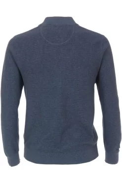 Casa Moda Casual Herren Strickjacke Zip Blau -Ho ho ho, Mode in Grün. 433995900 175 9 800