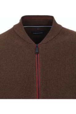 Casa Moda Casual Herren Strickjacke Zip Braun -Ho ho ho, Mode in Grün. 433995900 679 2 800