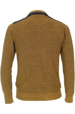 Casa Moda Casual Herren Strickjacke Zip Gelb -Ho ho ho, Mode in Grün. 433996000 539 9 800