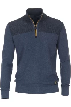 Casa Moda Casual TroyerZip Blau