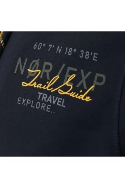 Casa Moda Casual Regular Fit Sweatjacke Mit Kapuze Kapuze Navy -Ho ho ho, Mode in Grün. 434103800 105 3 800