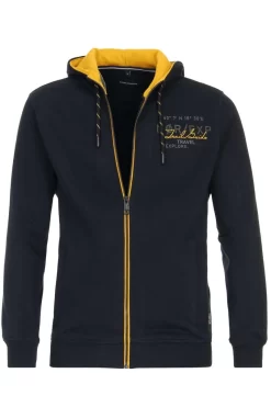 Casa Moda Casual Regular Fit Sweatjacke Mit Kapuze Kapuze Navy