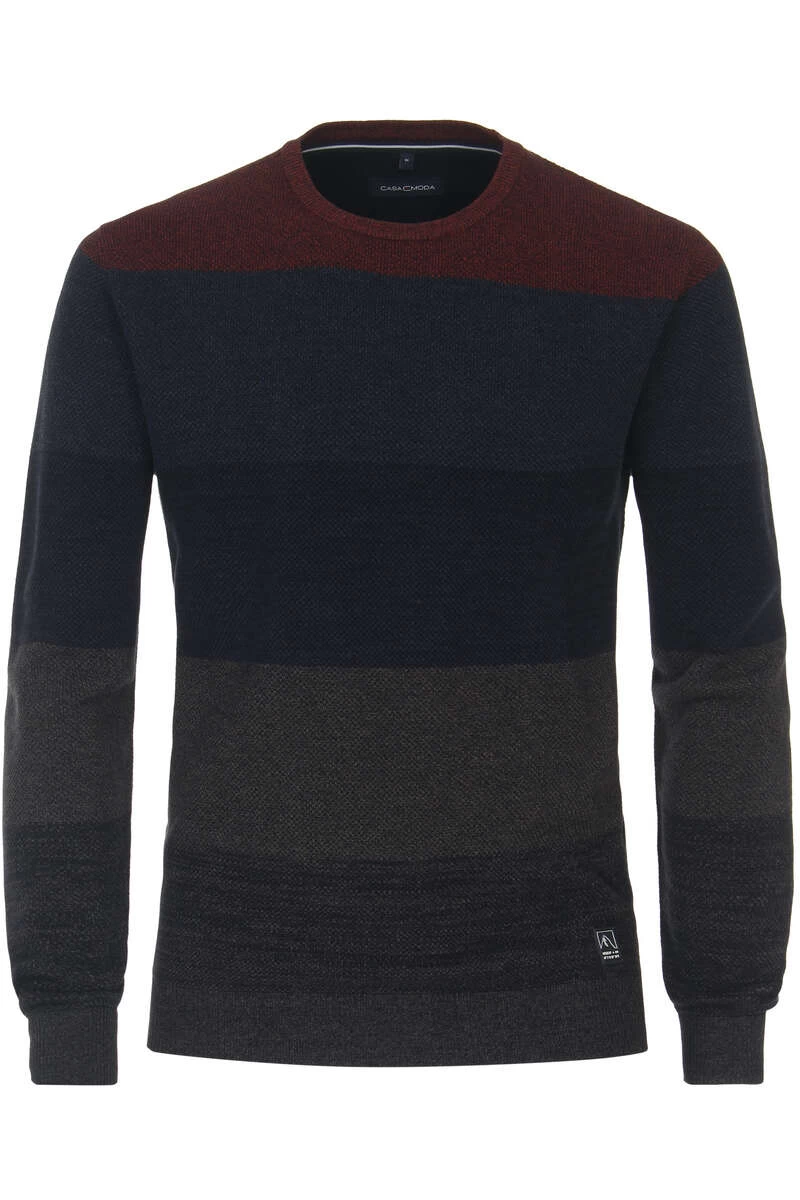 Casa Moda Casual Regular Fit Herren Pullover Rundhals Navy 1 Casa Moda Casual Regular Fit Herren Pullover Rundhals Navy