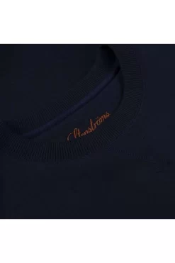 Stenströms Fitted Body Sweatshirt Rundhals Navy -Ho ho ho, Mode in Grün. 440059 2487 190 2 800