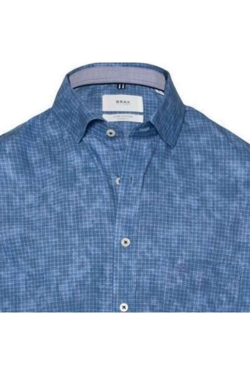Brax Modern Fit Hemd Bleu, Gemustert 2 Brax Modern Fit Hemd Bleu, Gemustert – Bild 2