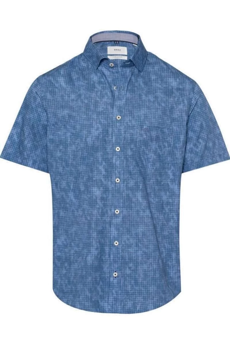 Brax Modern Fit Hemd Bleu, Gemustert 1 Brax Modern Fit Hemd Bleu, Gemustert