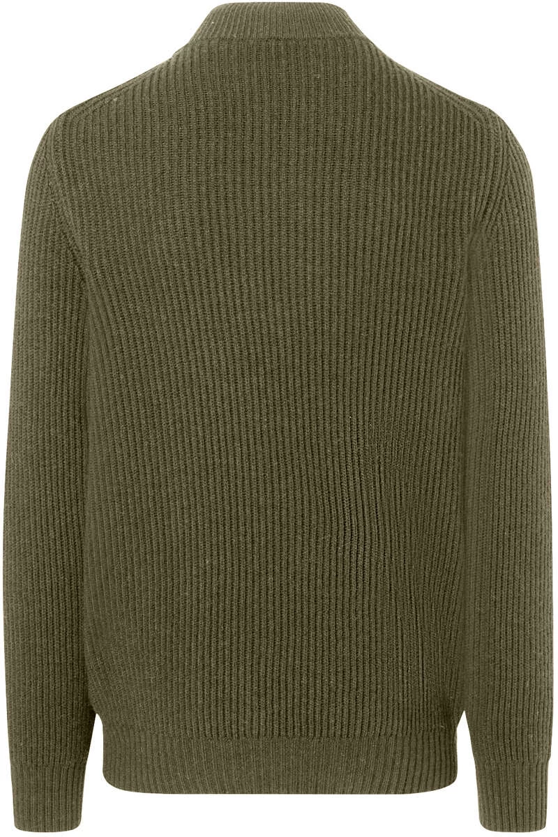 MAERZ Regular Fit Herren Pullover Zip Moos 2 MAERZ Regular Fit Herren Pullover Zip Moos – Bild 2