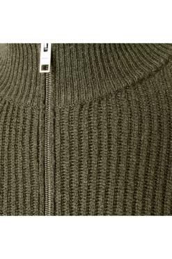 MAERZ Regular Fit Herren Pullover Zip Moos 5 MAERZ Regular Fit Herren Pullover Zip Moos -Ho ho ho, Mode in Grün. 446800 284 3 800