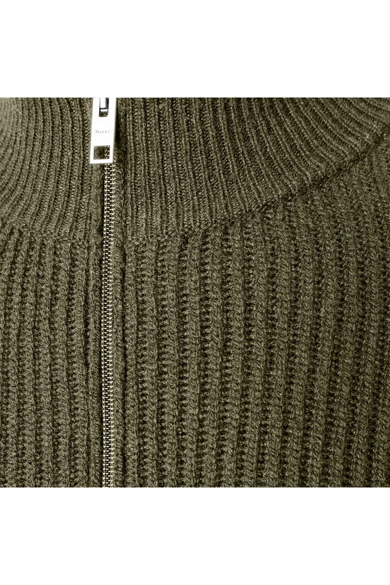 MAERZ Regular Fit Herren Pullover Zip Moos 3 MAERZ Regular Fit Herren Pullover Zip Moos – Bild 3