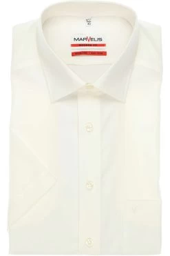 Marvelis Modern Fit Hemd Hellbeige, Einfarbig