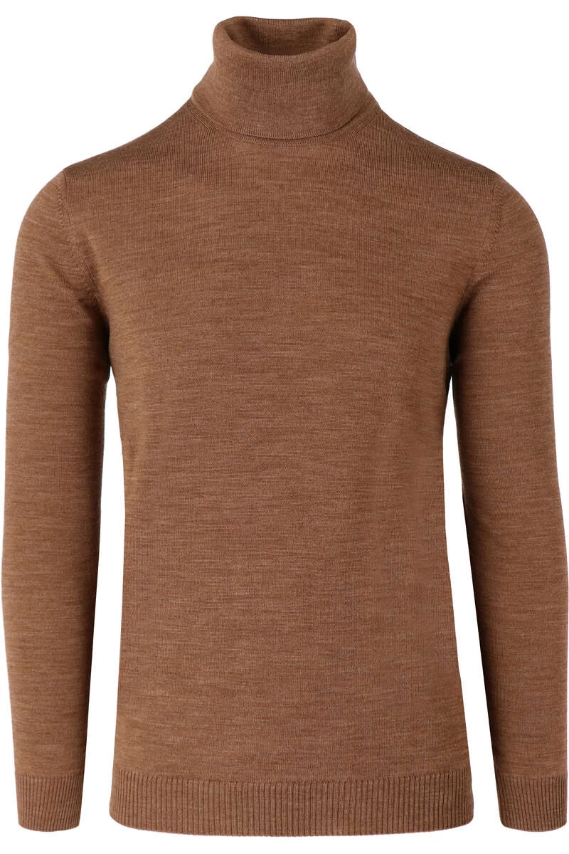 MAERZ Modern Fit Herren Rollkragenpullover Braun 1 MAERZ Modern Fit Herren Rollkragenpullover Braun