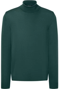 MAERZ Classic Fit Herren Rollkragenpullover Grün