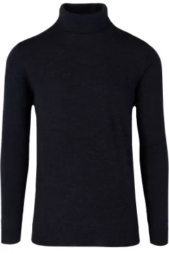 MAERZ Modern Fit Herren Rollkragenpullover Navy