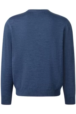 MAERZ Superwash Classic Fit Herren Pullover Rundhals Dunkelblau 5 MAERZ Superwash Classic Fit Herren Pullover Rundhals Dunkelblau -Ho ho ho, Mode in Grün. 490500 380 8 800