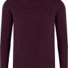 MAERZ Classic Fit Herren Pullover Rundhals Bordeaux