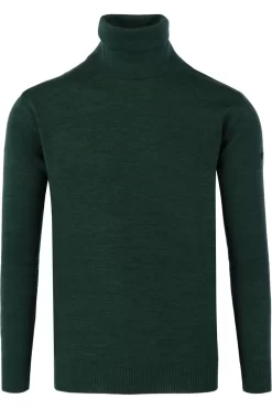 MAERZ Classic Fit Herren Rollkragenpullover Dunkelgrün