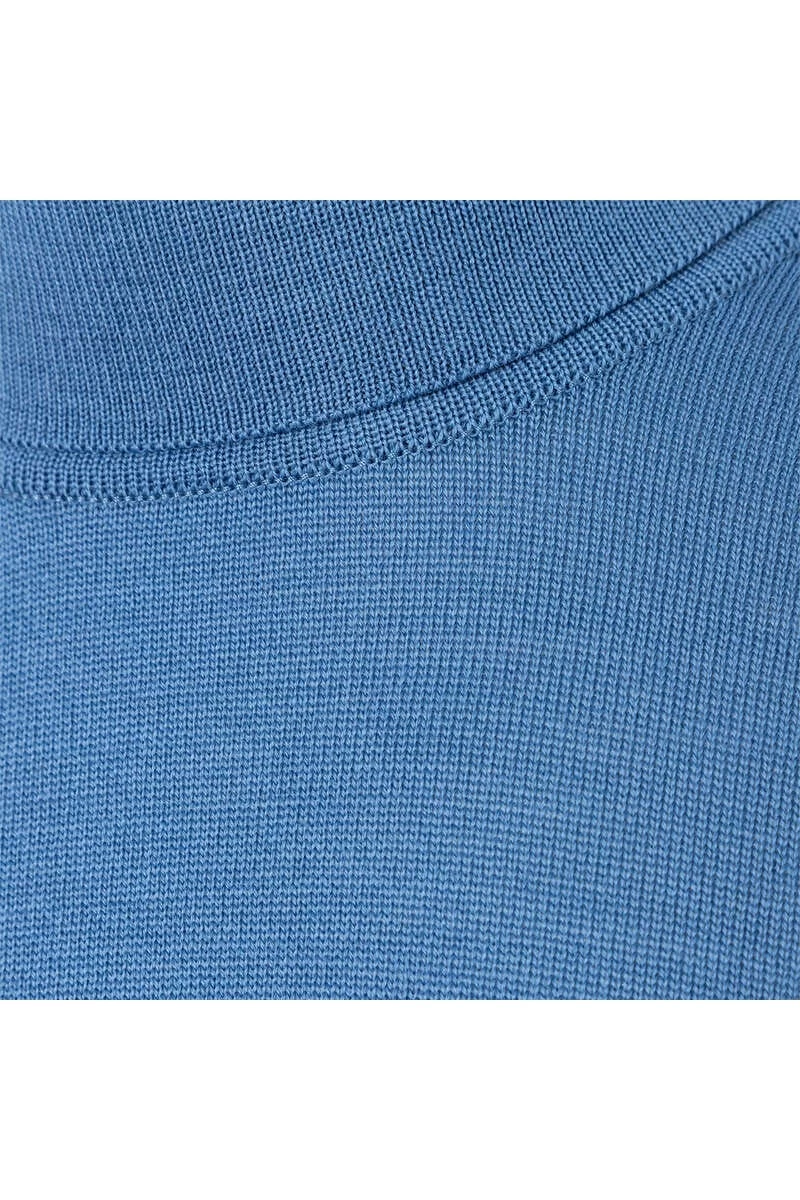 MAERZ Classic Fit Herren Rollkragenpullover Blau 2 MAERZ Classic Fit Herren Rollkragenpullover Blau – Bild 2
