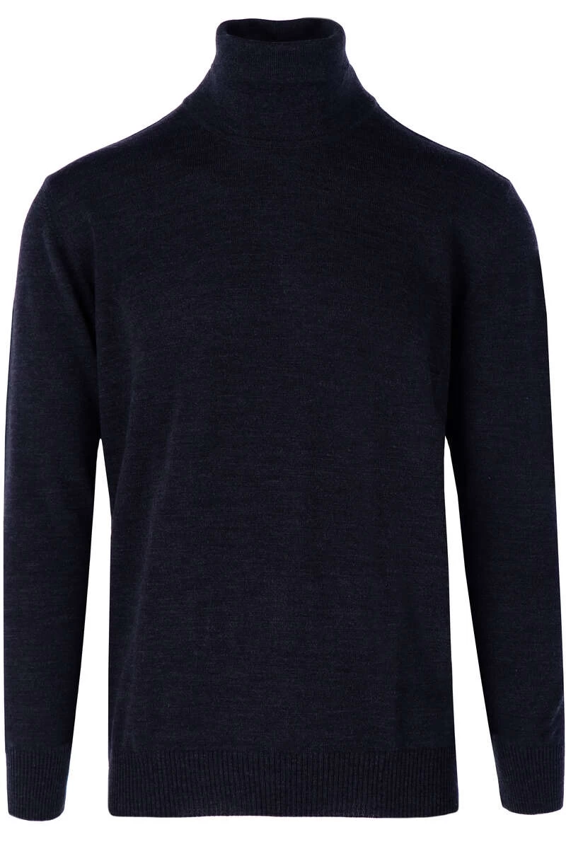 MAERZ Superwash Classic Fit Herren Rollkragenpullover Navy 1 MAERZ Superwash Classic Fit Herren Rollkragenpullover Navy
