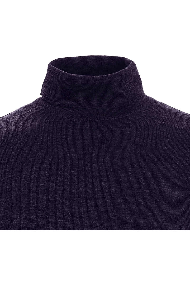 MAERZ Superwash Classic Fit Herren Rollkragenpullover Bordeaux 2 MAERZ Superwash Classic Fit Herren Rollkragenpullover Bordeaux – Bild 2