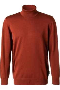 MAERZ Classic Fit Herren Rollkragenpullover Rost