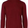 MAERZ Superwash Classic Fit Herren Rollkragenpullover Bordeauxweinrot