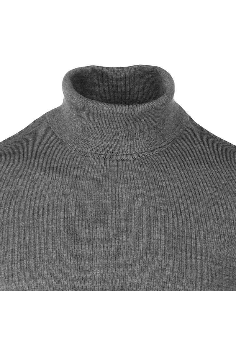 MAERZ Superwash Classic Fit Herren Rollkragenpullover Hellgrau 2 MAERZ Superwash Classic Fit Herren Rollkragenpullover Hellgrau – Bild 2