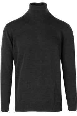 MAERZ Superwash Classic Fit Herren Rollkragenpullover Anthrazit