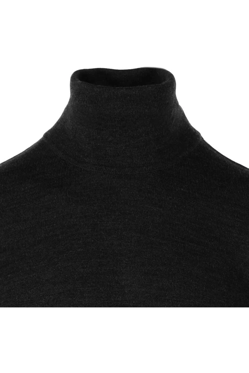 MAERZ Classic Fit Herren Rollkragenpullover Schwarz 2 MAERZ Classic Fit Herren Rollkragenpullover Schwarz – Bild 2