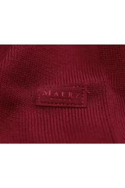 MAERZ Superwash Classic Fit Herren Pullover Polokragen Bordeauxweinrot -Ho ho ho, Mode in Grün. 490700 495 2 800vp7AOpC8OCMZP