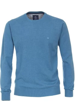 Redmond Casual Regular Fit Herren Pullover Rundhals Royal