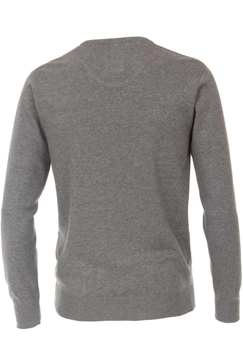 Redmond Casual Regular Fit Herren Pullover Rundhals Grau 3 Redmond Casual Regular Fit Herren Pullover Rundhals Grau – Bild 3