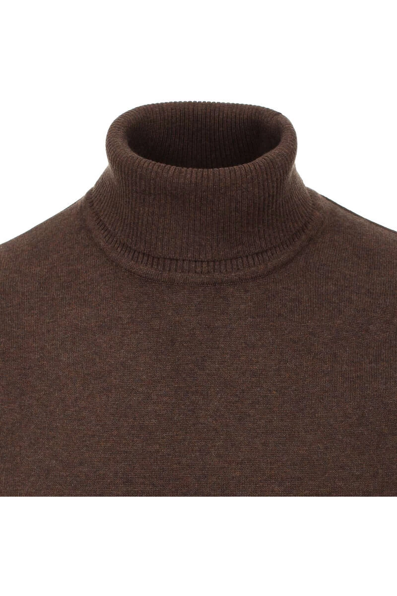Redmond Casual Regular Fit Herren Rollkragenpullover Braun 2 Redmond Casual Regular Fit Herren Rollkragenpullover Braun – Bild 2