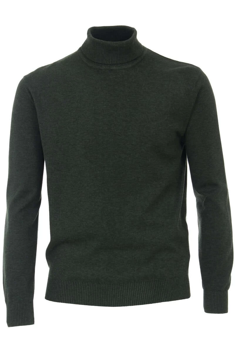 Redmond Casual Regular Fit Herren Rollkragenpullover Dukelgrün 1 Redmond Casual Regular Fit Herren Rollkragenpullover Dukelgrün
