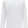 Hugo Boss BOSS   Regular Fit Longsleeve Poloshirt Weiss, Einfarbig