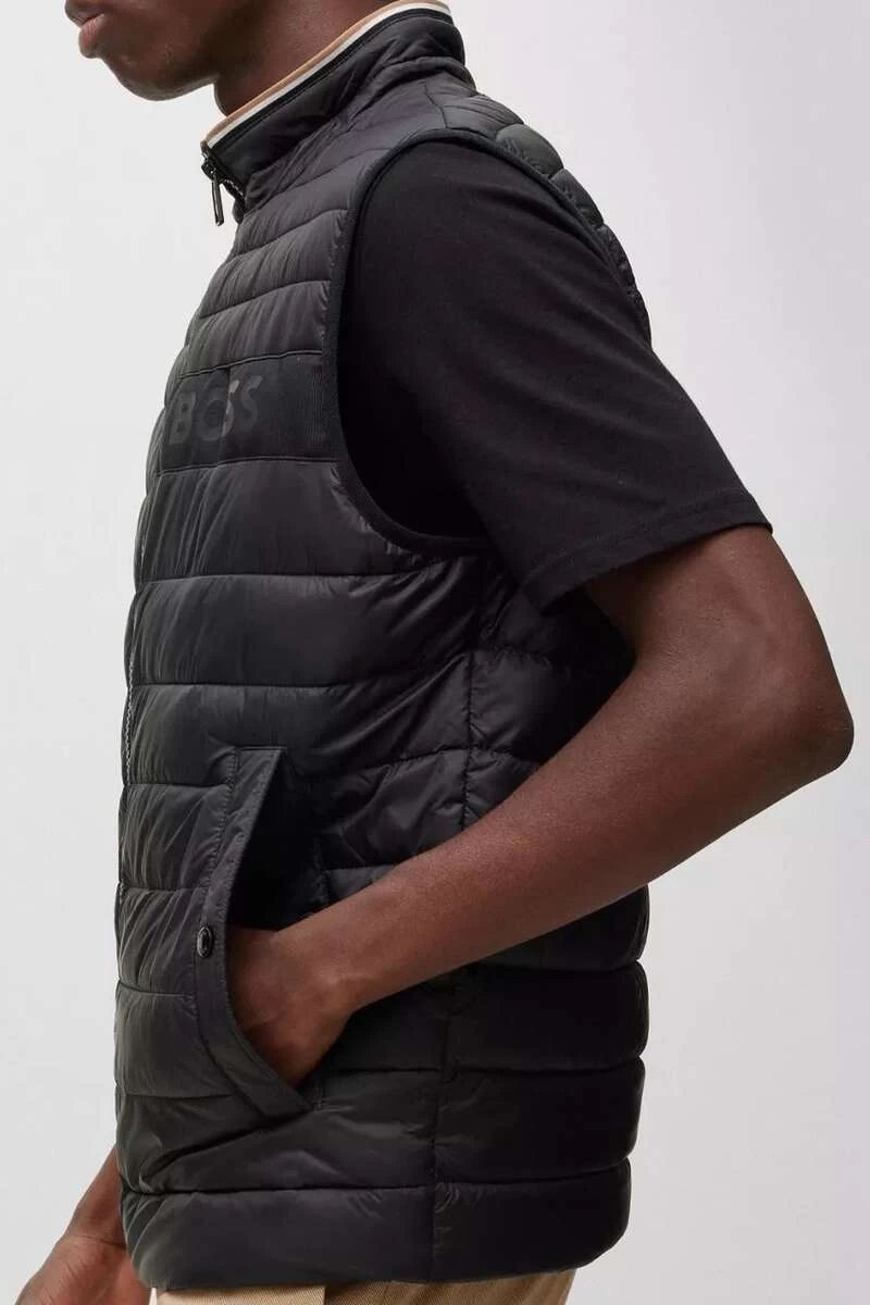 Hugo Boss BOSS Regular Fit Herren Steppweste Schwarz 3 Hugo Boss BOSS Regular Fit Herren Steppweste Schwarz – Bild 3