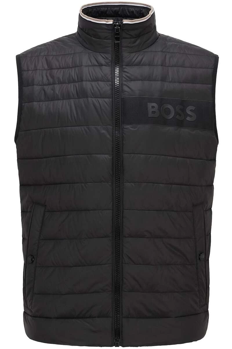 Hugo Boss BOSS Regular Fit Herren Steppweste Schwarz 1 Hugo Boss BOSS Regular Fit Herren Steppweste Schwarz