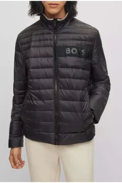 Hugo Boss BOSS Regular Fit Herren Steppjacke  Schwarz -Ho ho ho, Mode in Grün. 50464308 001 8 800