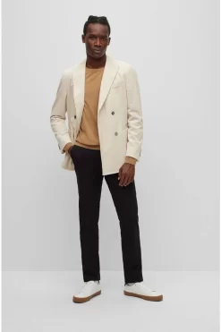 Hugo Boss BOSS Slim Fit Herren Pullover Beige -Ho ho ho, Mode in Grün. 50468239 260 2 800