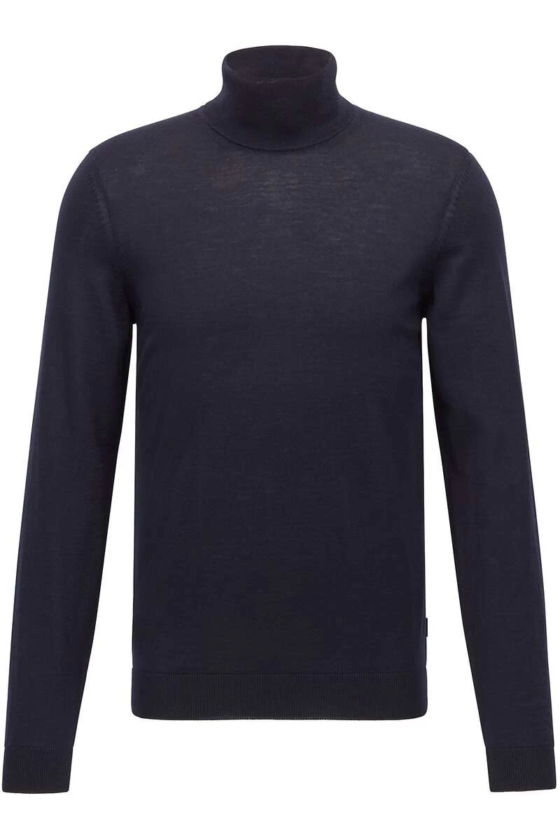 Hugo Boss BOSS Slim Fit Herren Rollkragenpullover Dunkelblau 1 Hugo Boss BOSS Slim Fit Herren Rollkragenpullover Dunkelblau