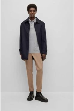 Hugo Boss BOSS Pado  Regular Fit Longsleeve Poloshirt Silber, Einfarbig -Ho ho ho, Mode in Grün. 50468392 041 2 800