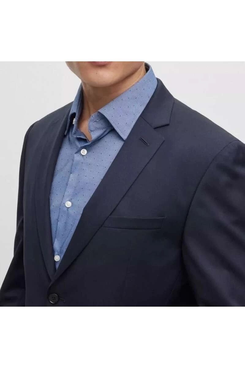Hugo Boss BOSS Extra Slim Fit Herren Sakko Dunkelblau 2 Hugo Boss BOSS Extra Slim Fit Herren Sakko Dunkelblau – Bild 2