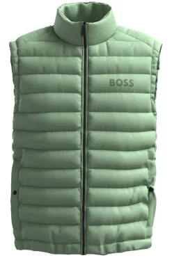 Hugo Boss BOSS Regular Fit Herren Steppweste Grün