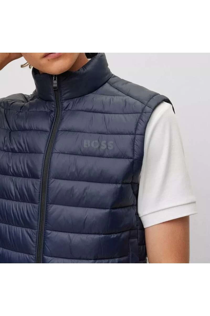 Hugo Boss BOSS Regular Fit Herren Steppweste Dunkelblau 2 Hugo Boss BOSS Regular Fit Herren Steppweste Dunkelblau – Bild 2