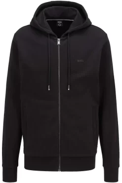 Hugo Boss BOSS Regular Fit Sweatjacke Mit Kapuze  Schwarz